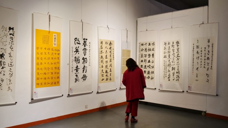 全球華人書法大展暨中國徐悲鴻畫院成立30周年國際水墨畫邀請(qǐng)展在京開幕