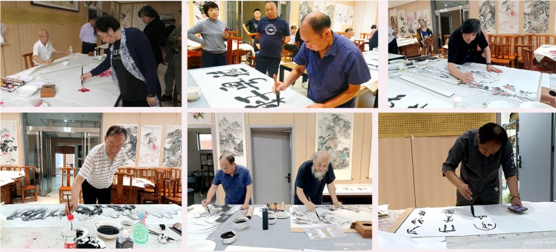 中華靳氏部分書(shū)畫(huà)名家南太行寫(xiě)生創(chuàng)作暨第四屆藝術(shù)研討會(huì)在王莽嶺三寶山莊舉行